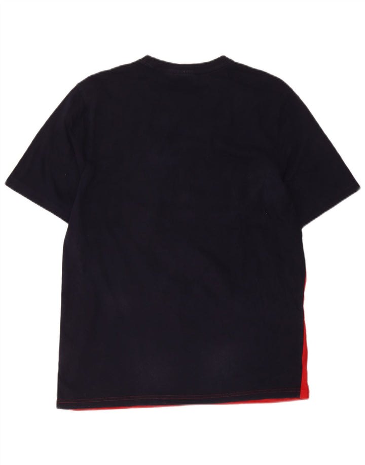 Fila Herren-T-Shirt mit Grafik, groß, mehrfarbig, Colourblock-Baumwolle