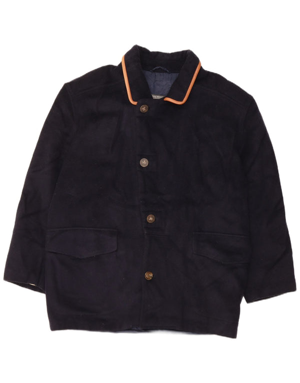 Maurizio Baldassari Herrenmantel UK 40 Large Marineblau