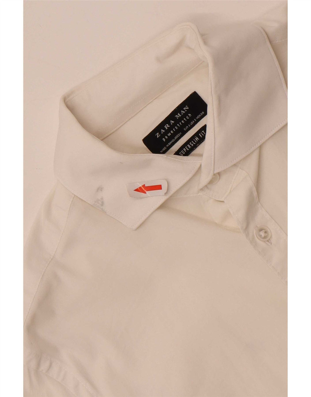 Zara Herren Super Slim Fit Hemd Small Weiß