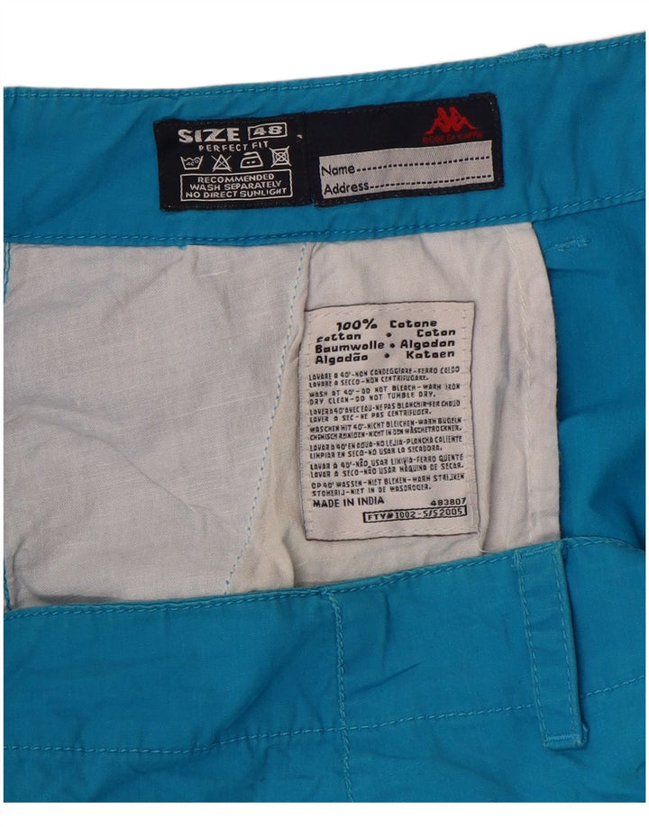 KAPPA Damen Capri-Hose mit perfekter Passform, gerade, Größe 48, XL, W34, L20, Blau