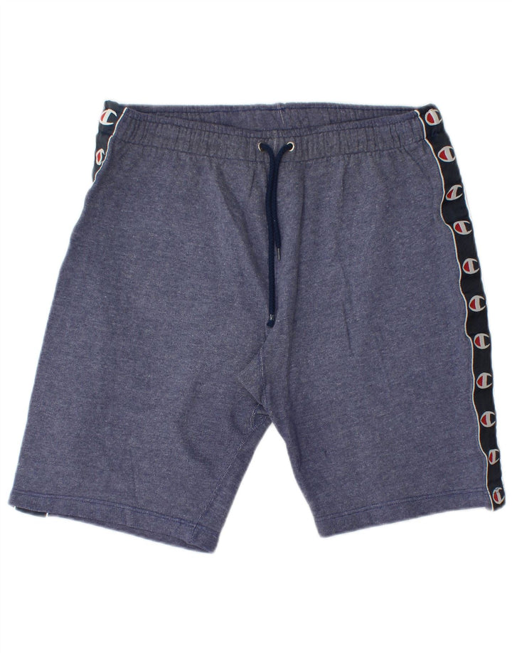Champion Herren Sportshorts mit Grafik, Größe S, Blau, Farbblock