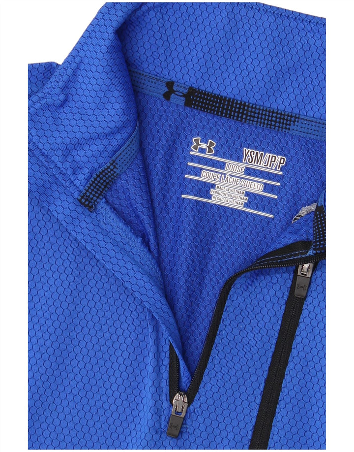 Under Armour Pullover-Trainingsoberteil für Jungen, 7–8 Jahre, Größe S, Blau, Farbblock