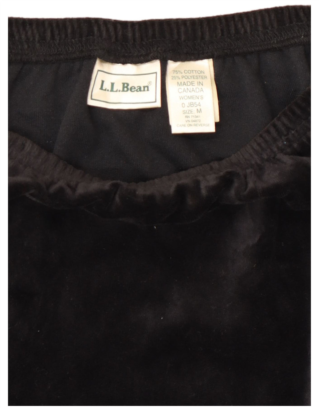 L.L.BEAN Damen-Samt-A-Linien-Rock, mittelgroß, W28, schwarze Baumwolle