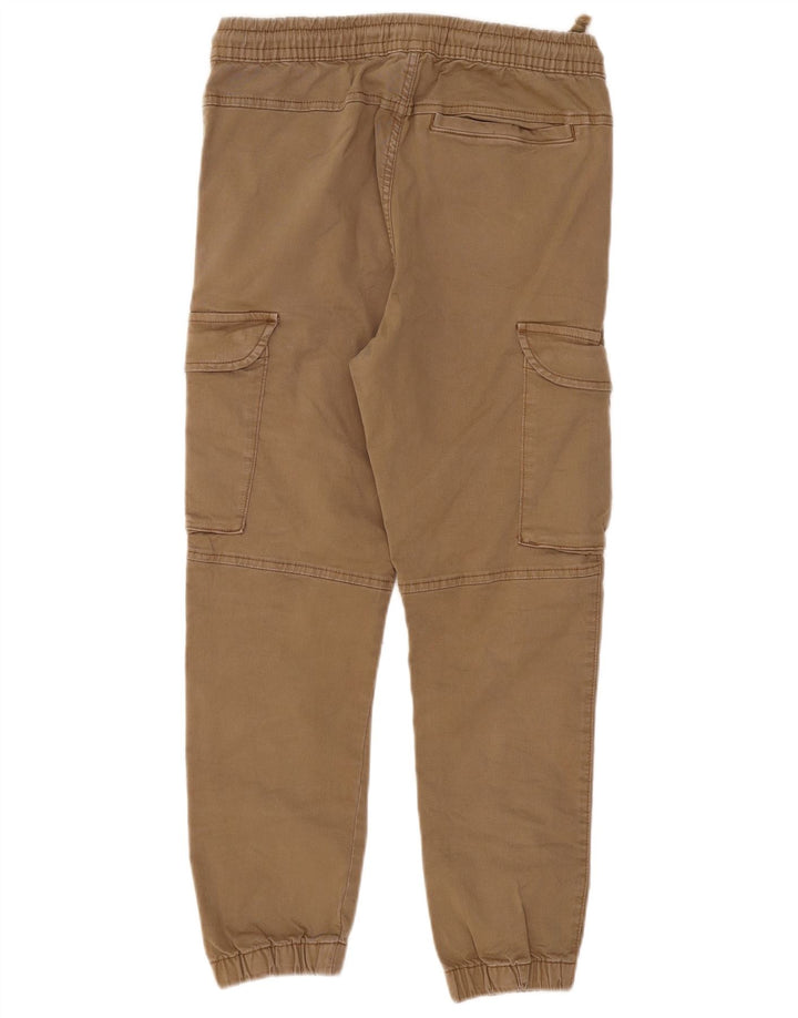 Zara Herren Crop Jogger Cargohose Small W30 L25 Beige