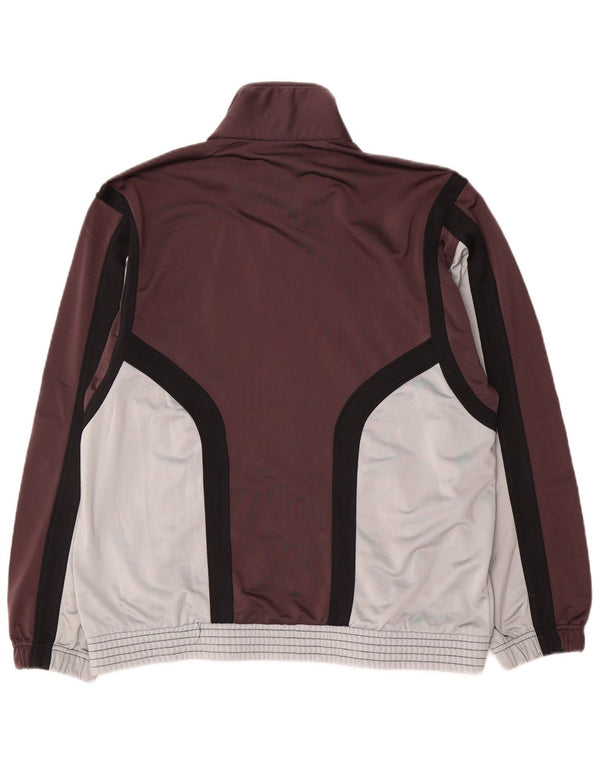 Sergio Tacchini Herren-Trainingsanzug-Oberteiljacke IT 46 Small Brown Colourblock