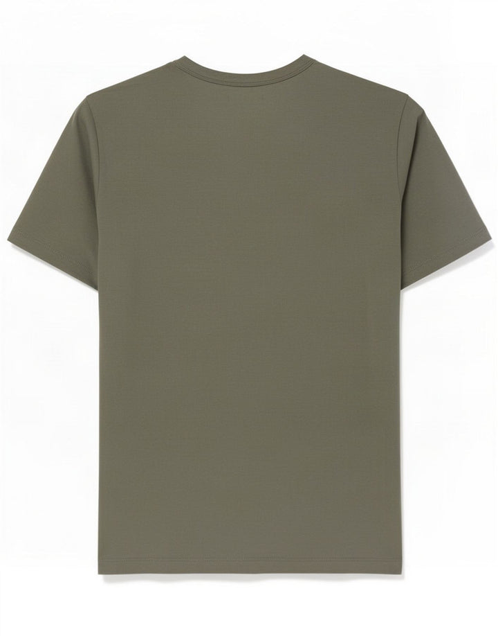 Cos Herren-T-Shirt mit normaler Passform, mittelgrüne Baumwolle