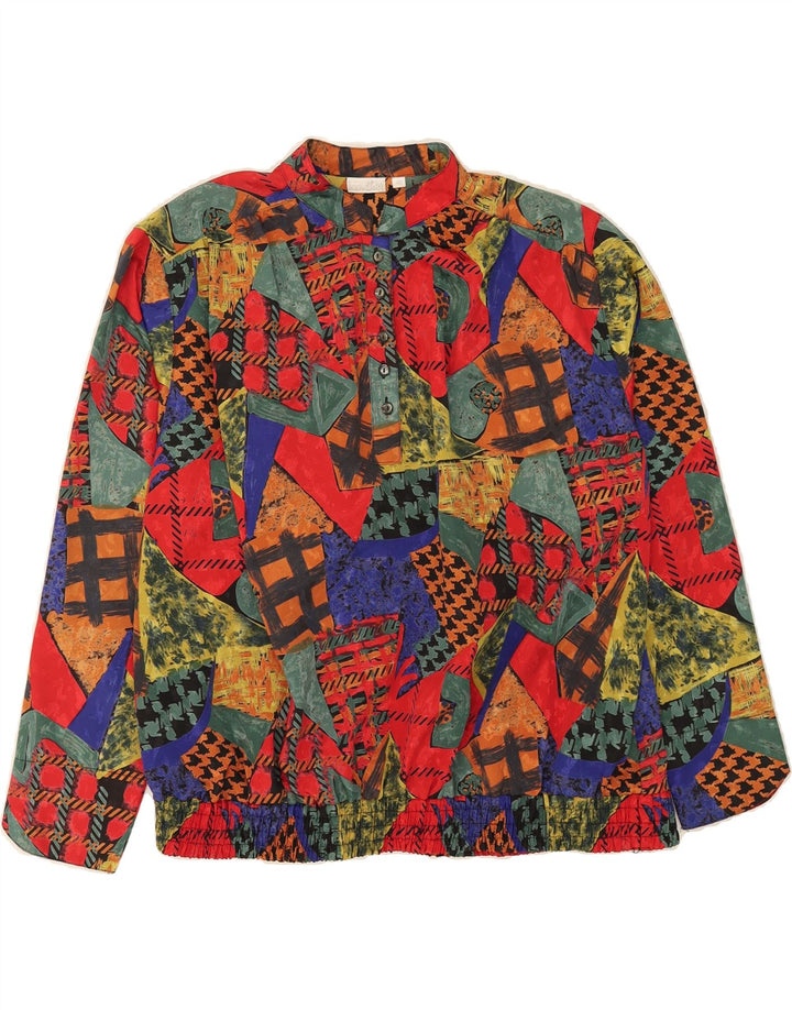 LADY JOY Womens Oversized Blouse Top IT 44 Medium Multicoloured Patchwork Vintage Lady Joy and Second-Hand Lady Joy from Messina Hembry 