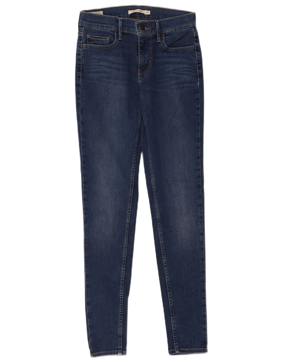 LEVI'S Damen 710 Super Skinny Jeans W27 L30 Blaue Baumwolle