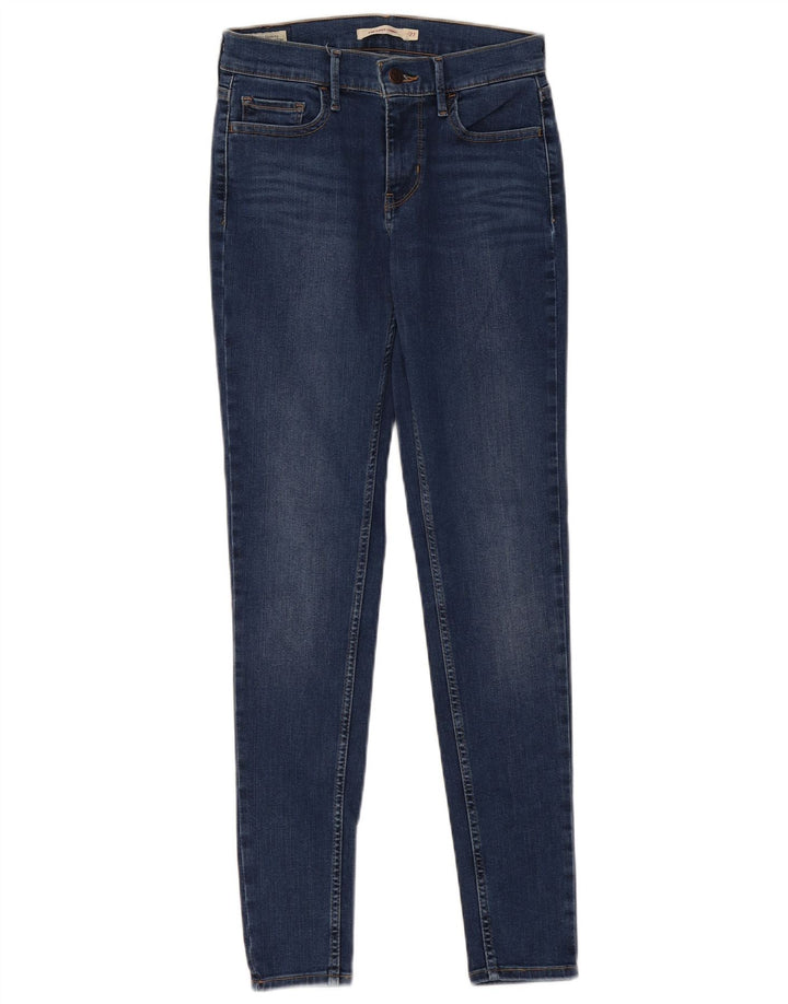 LEVI'S Damen 710 Super Skinny Jeans W27 L30 Blaue Baumwolle