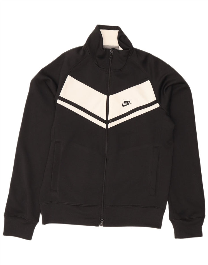 Nike Herren-Trainingsanzugoberteil, UK-Größe 36/38, Größe S, Schwarz, Farbblock