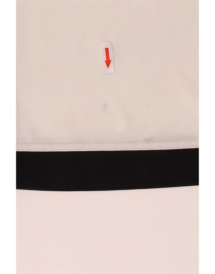 Adidas Herren Climalite T-Shirt Top Small Weiß Colourblock Polyester