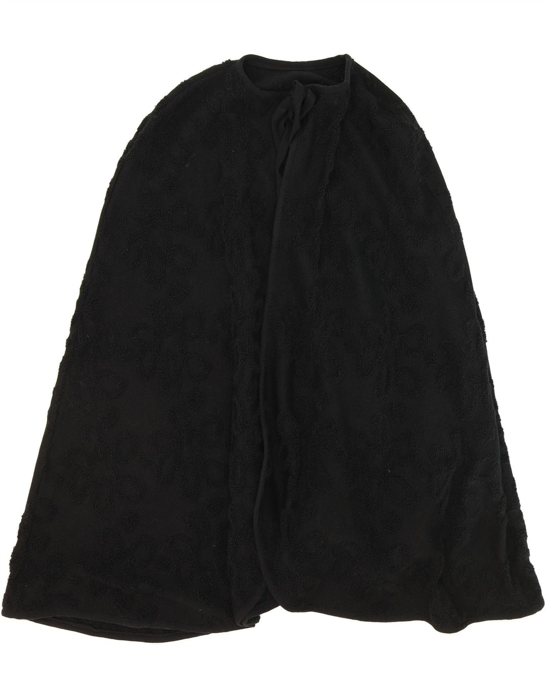 VINTAGE Womens Poncho Jumper One Size Black Vintage Vintage and Second-Hand Vintage from Messina Hembry 
