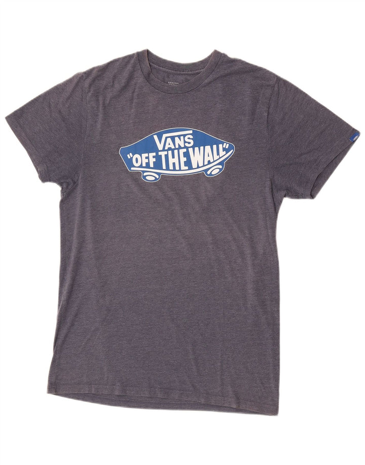 Vans Herren-T-Shirt mit Grafik, mittelgraue Baumwolle