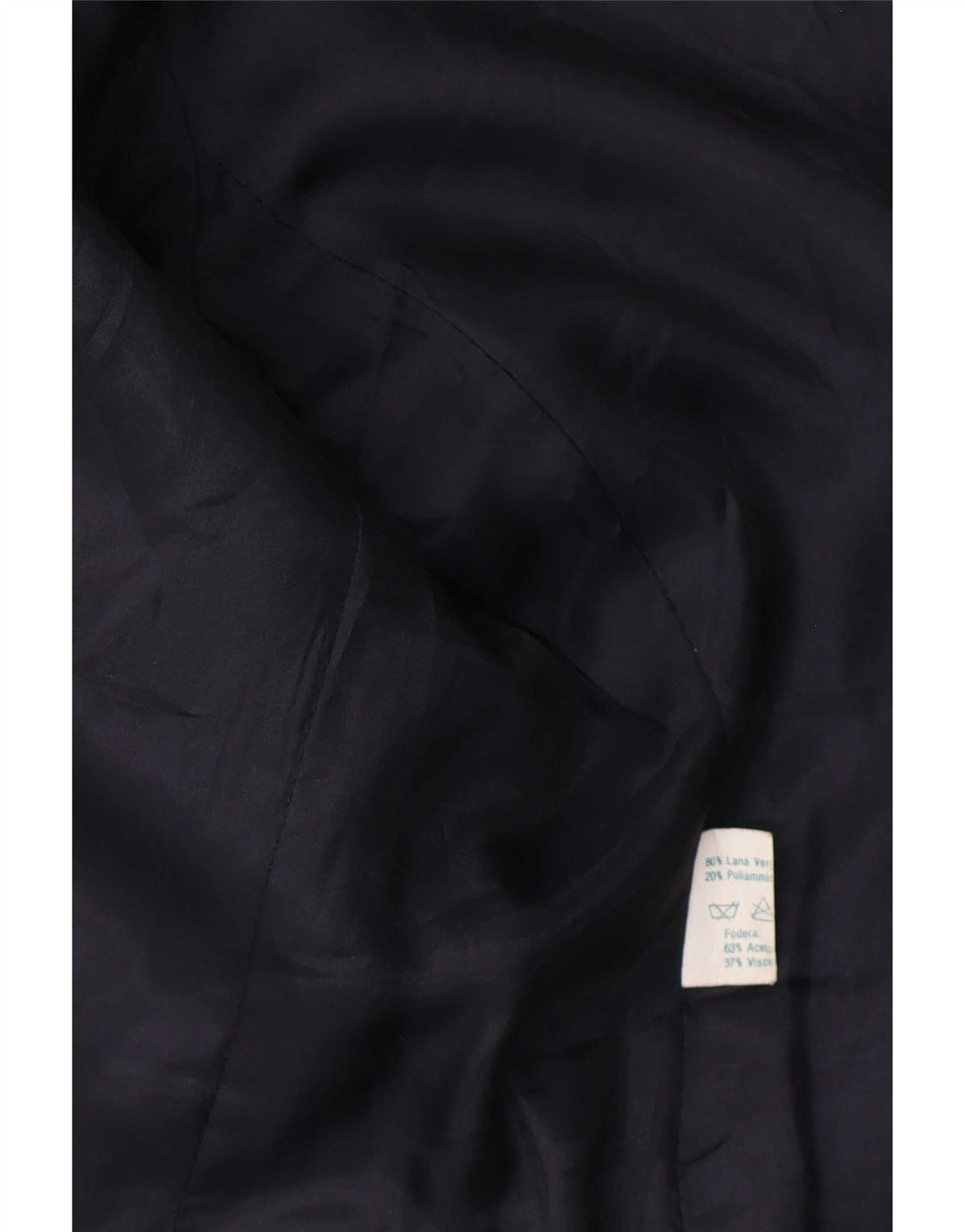 Luisa Spagnoli Damen 2-Knopf-Blazerjacke IT 44 mittelblau karierte Wolle
