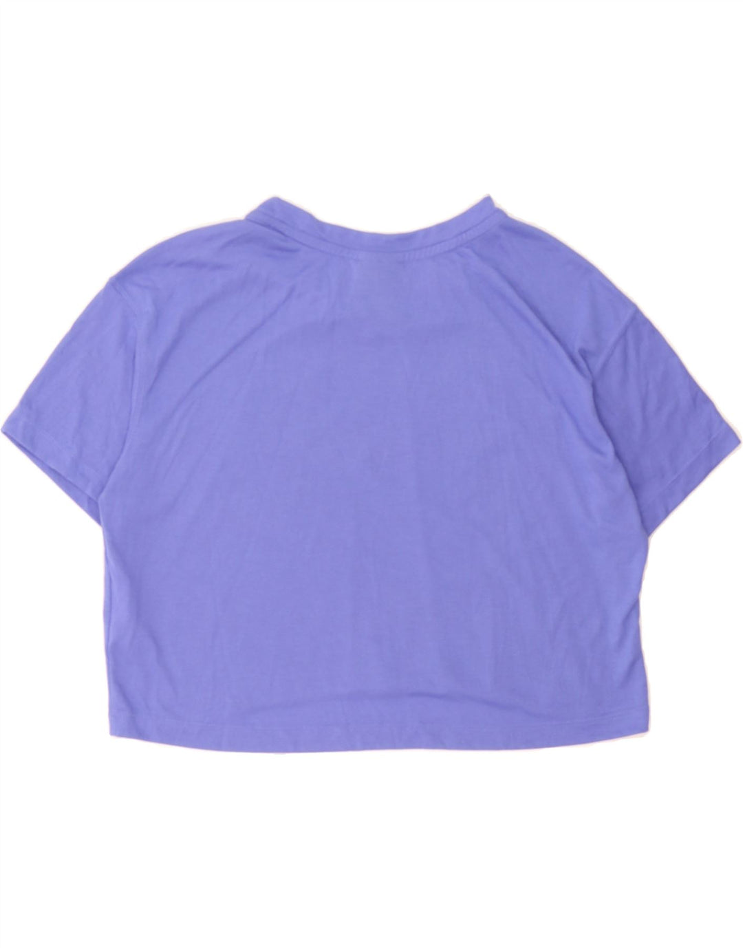 NIKE Womens Crop Graphic T-Shirt Top UK 14 Medium Purple Polyester Vintage Nike and Second-Hand Nike from Messina Hembry 