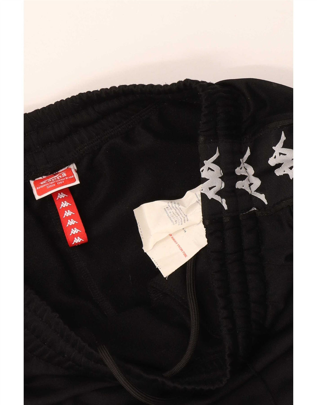 Kappa Womens Graphic Trainingshose Jogger UK 14 Medium Schwarz