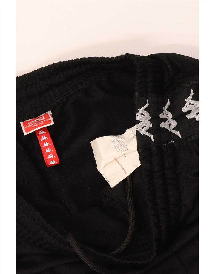 Kappa Womens Graphic Trainingshose Jogger UK 14 Medium Schwarz