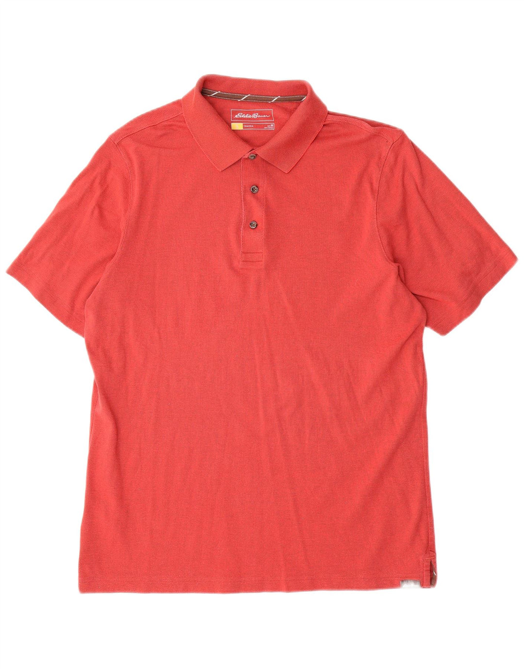 Eddie Bauer Herren-Poloshirt aus mittelroter Baumwolle