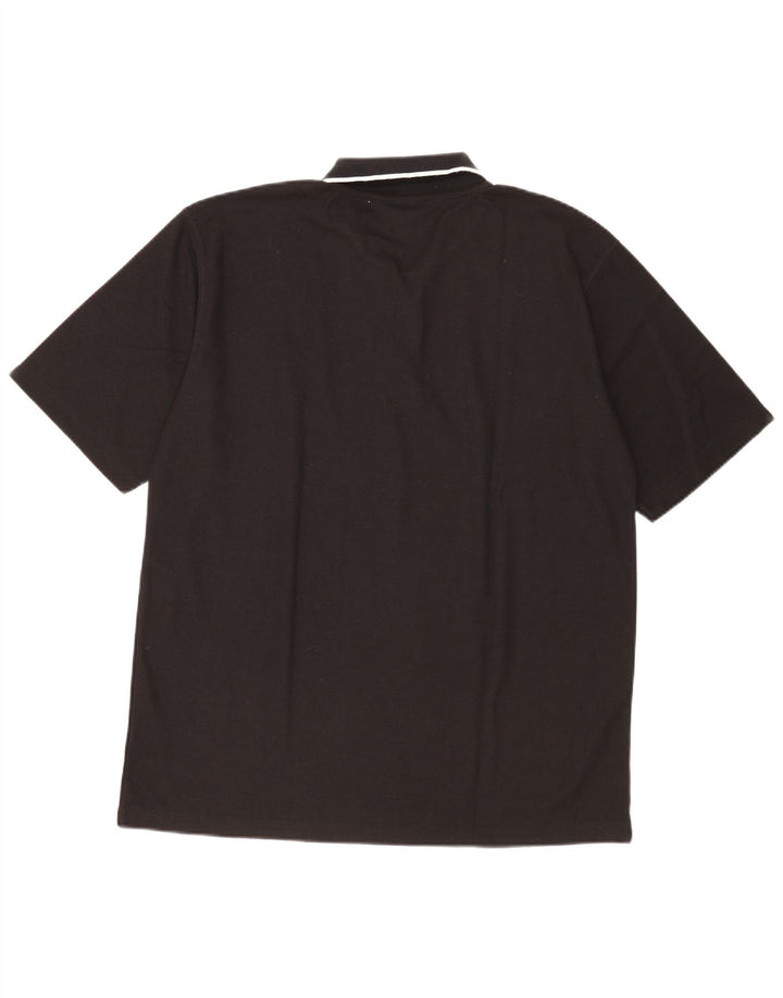 Umbro Herren-Poloshirt, großes schwarzes Polyester