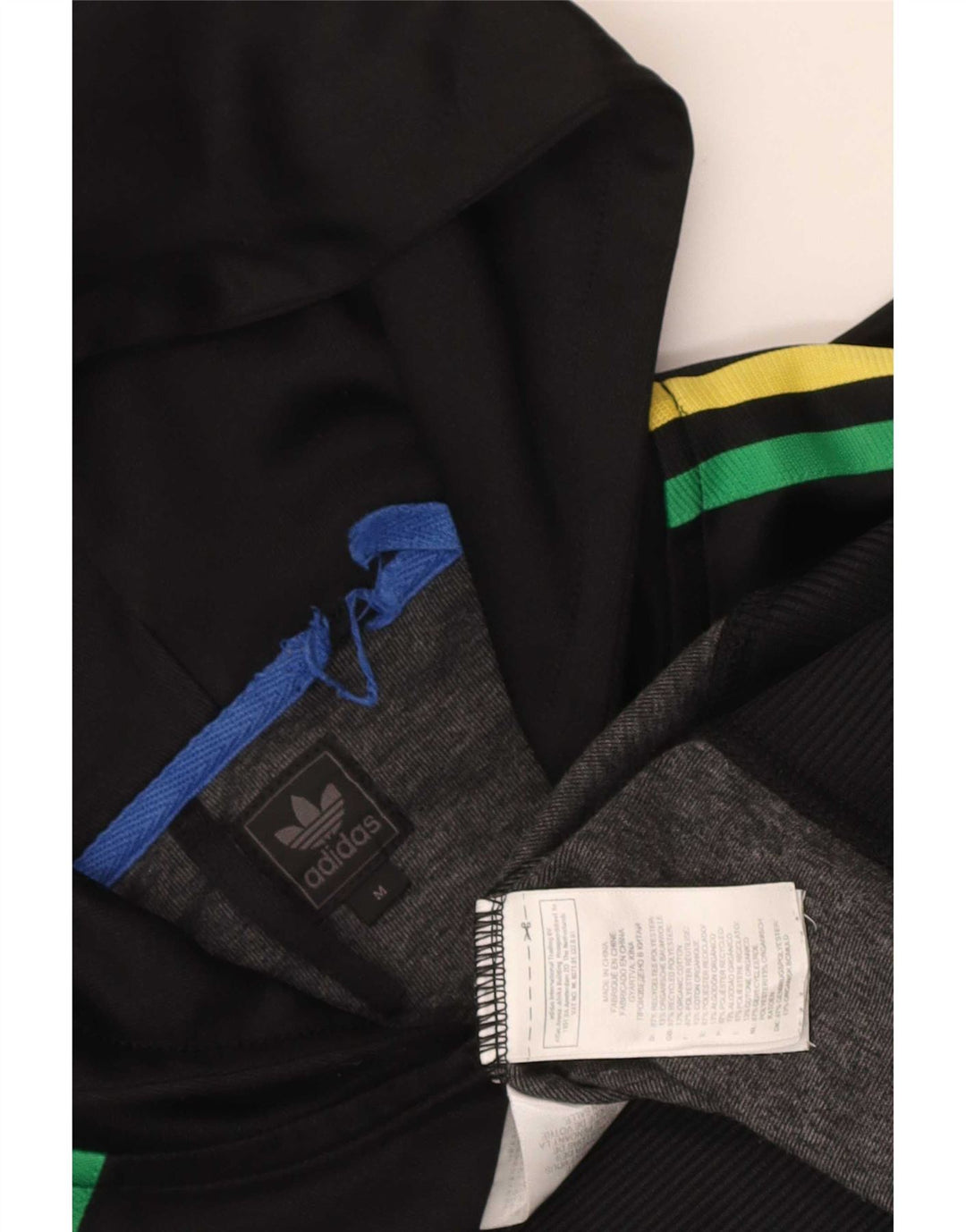 Adidas Herren Zip Hoodie Pullover Medium Schwarz Polyester