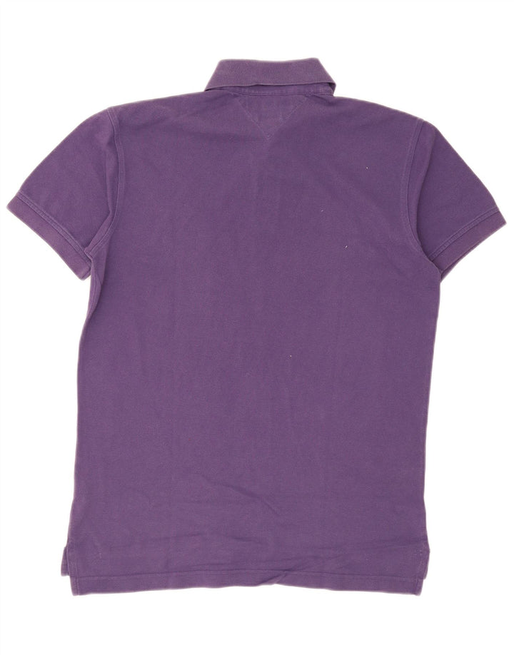 Tommy Hilfiger Herren-Poloshirt aus mittelvioletter Baumwolle