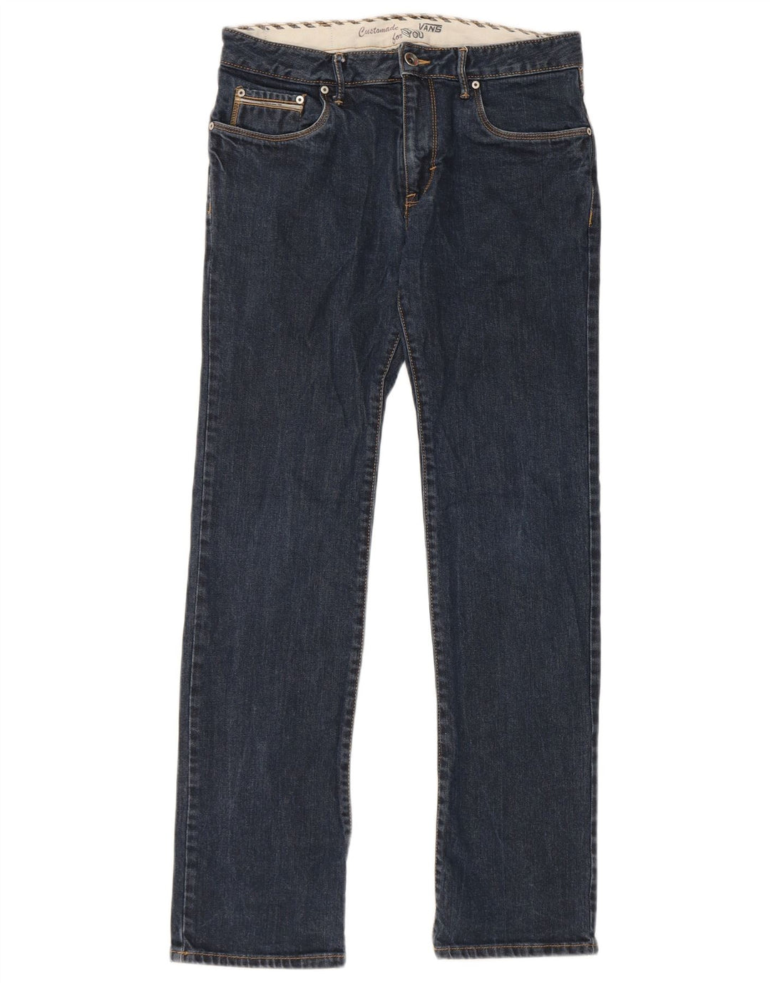 Vans Herren Straight Jeans W29 L30 Marineblaue Baumwolle