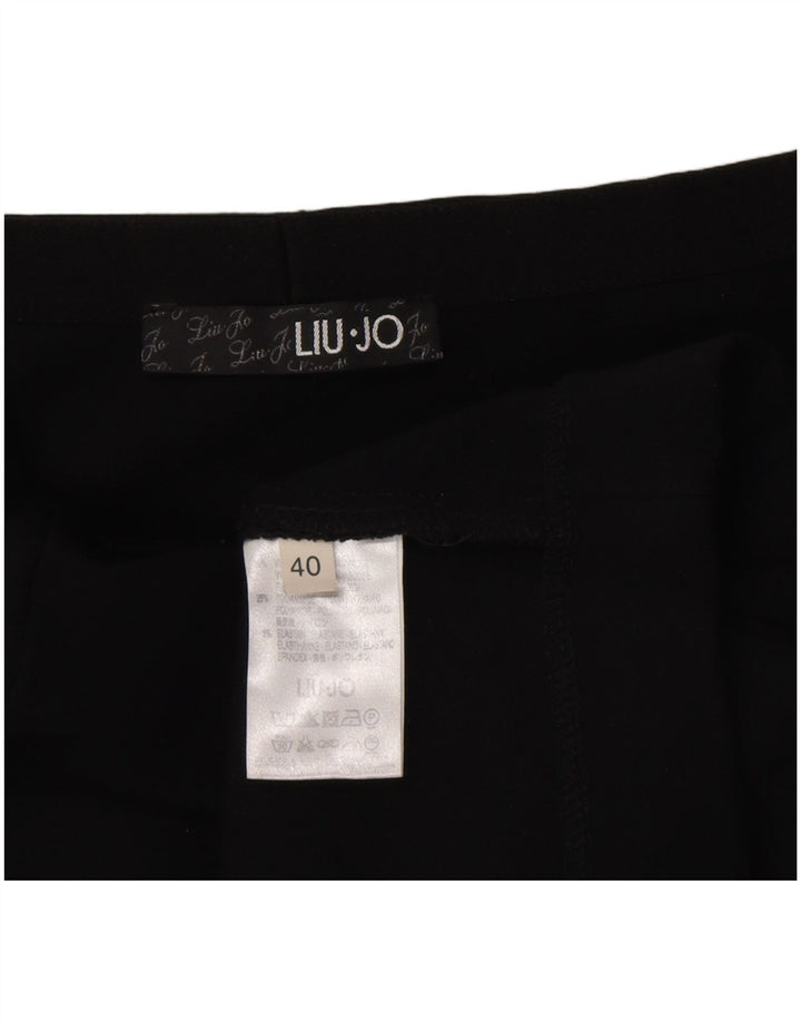 Liu Jo Damen Bleistiftrock IT 40 Small W26 Schwarze Viskose