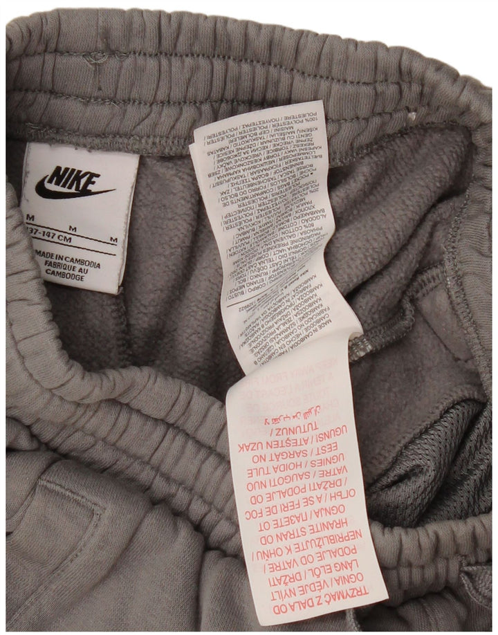 NIKE Sportshorts für Jungen, 10–11 Jahre, graue Baumwolle