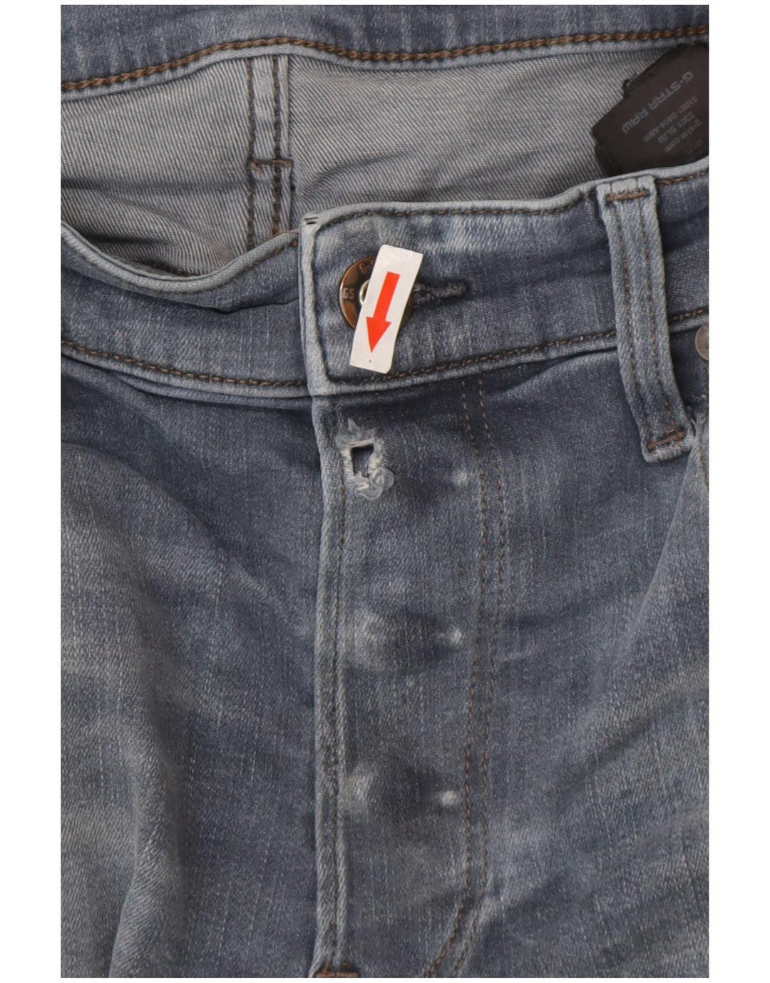 G-Star Herren Slim Jeans W34 L30 Blaues Polyester