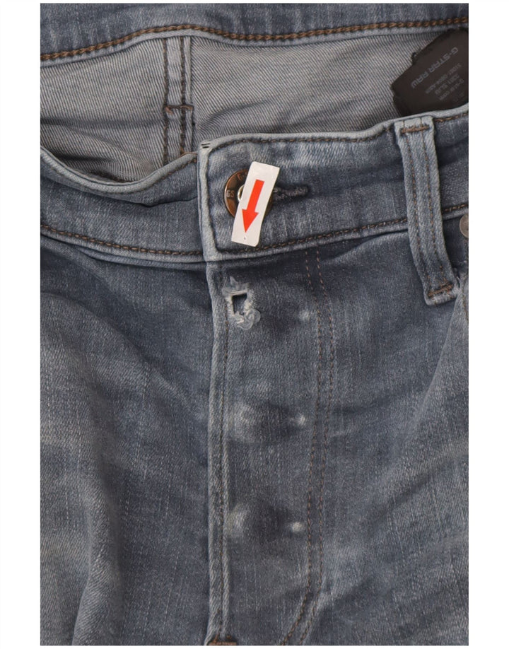 G-Star Herren Slim Jeans W34 L30 Blaues Polyester