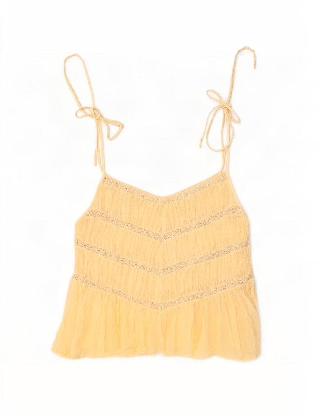 Zara Damen Cami Top UK 12 Mittelbeige Baumwolle