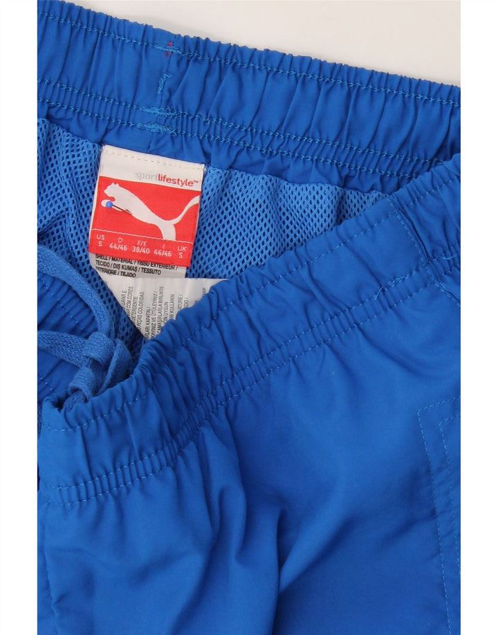 PUMA Mens Sport Shorts Small  Blue Polyester Vintage Puma and Second-Hand Puma from Messina Hembry 