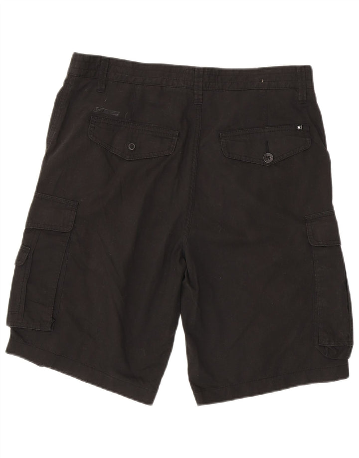 Hurley Herren Cargoshorts W32 Mittelschwarze Baumwolle