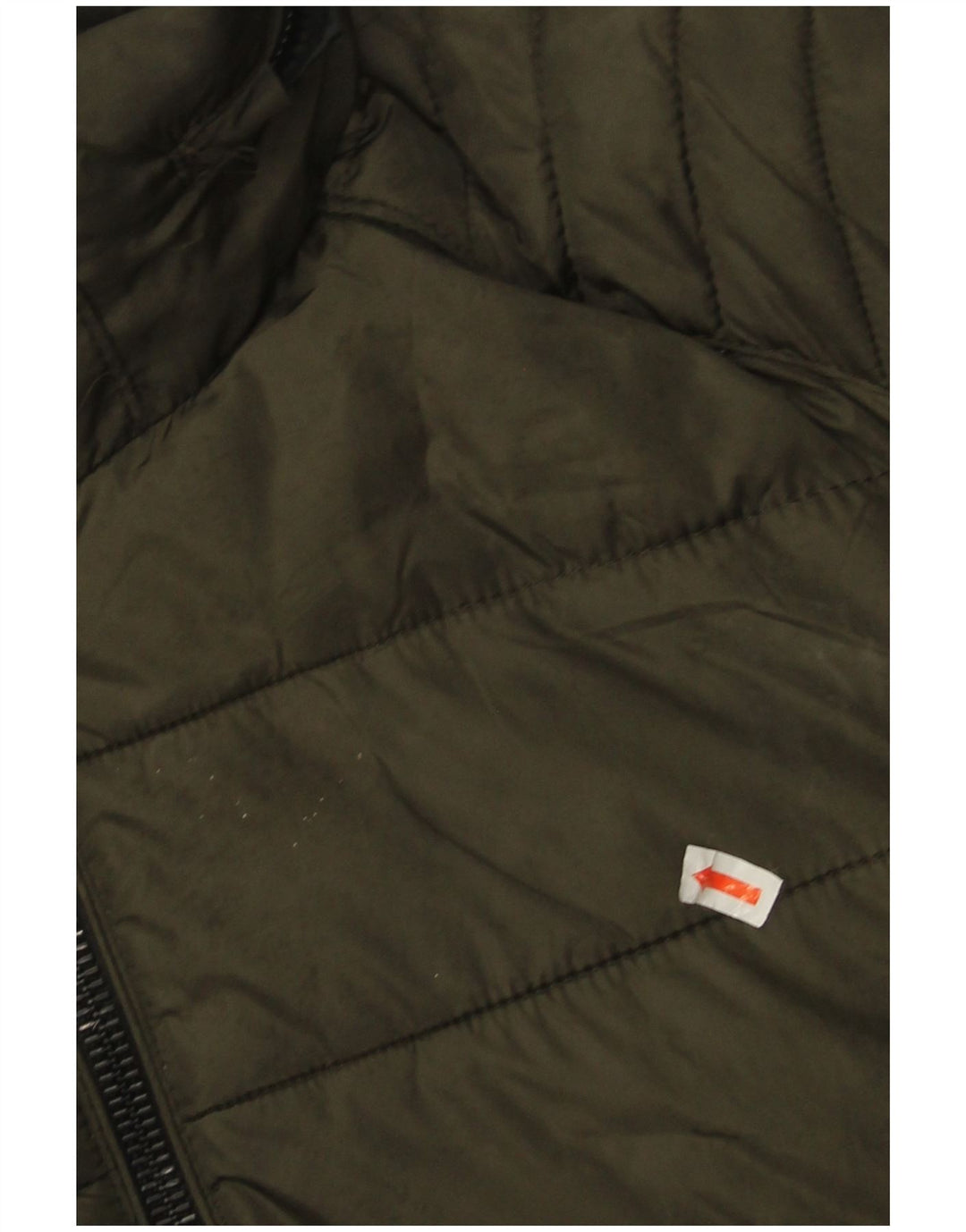 Zara Herren-Jacke mit Kapuze, gepolstert, Größe 40, Khaki, Nylon