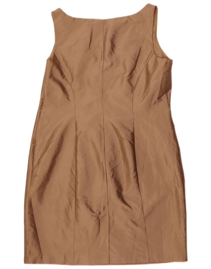 Debut Damen ärmelloses Etuikleid mit Rüschen vorne, UK 18, XL, braun, Polyester