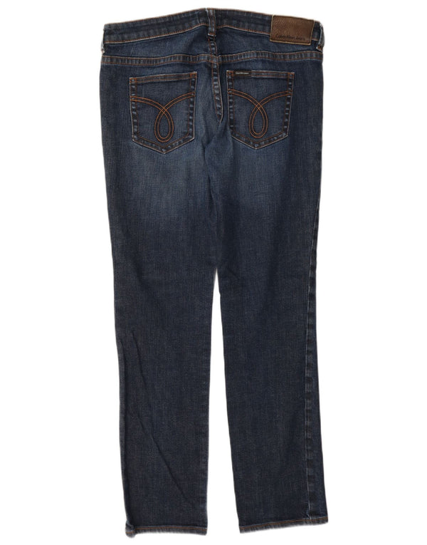 Calvin Klein Damen Slim Jeans W34 L30 Blau