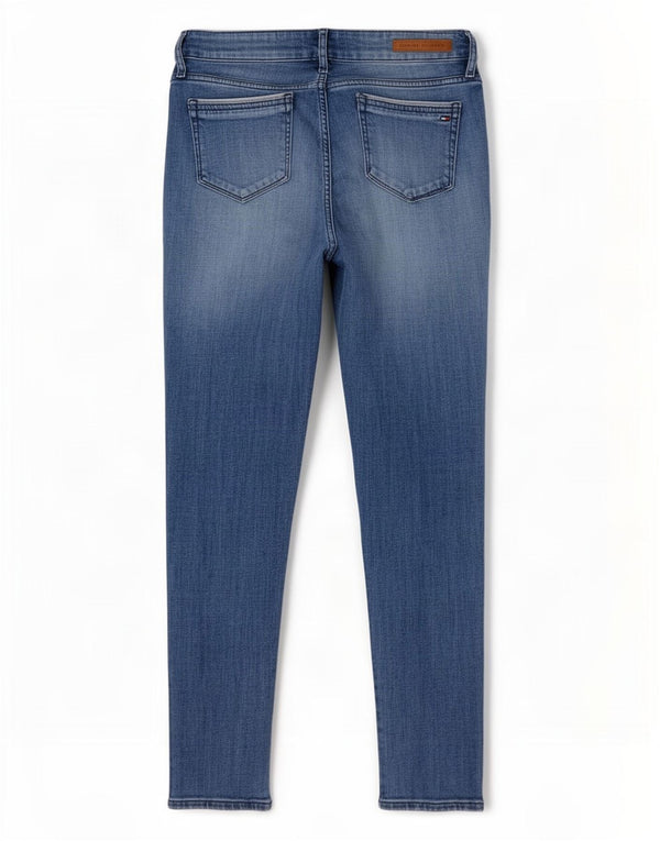 Tommy Hilfiger Damen Venice RW Skinny Jeans W29 L32 Blaue Baumwolle