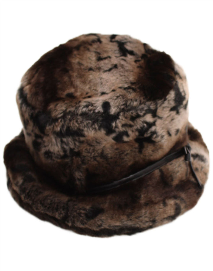 DENTS Womens Bucket Hat One Size Multicoloured Animal Print Classic