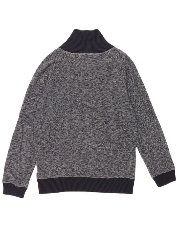 Zara Herren-Sweatshirt-Pullover, groß, Marineblau meliert