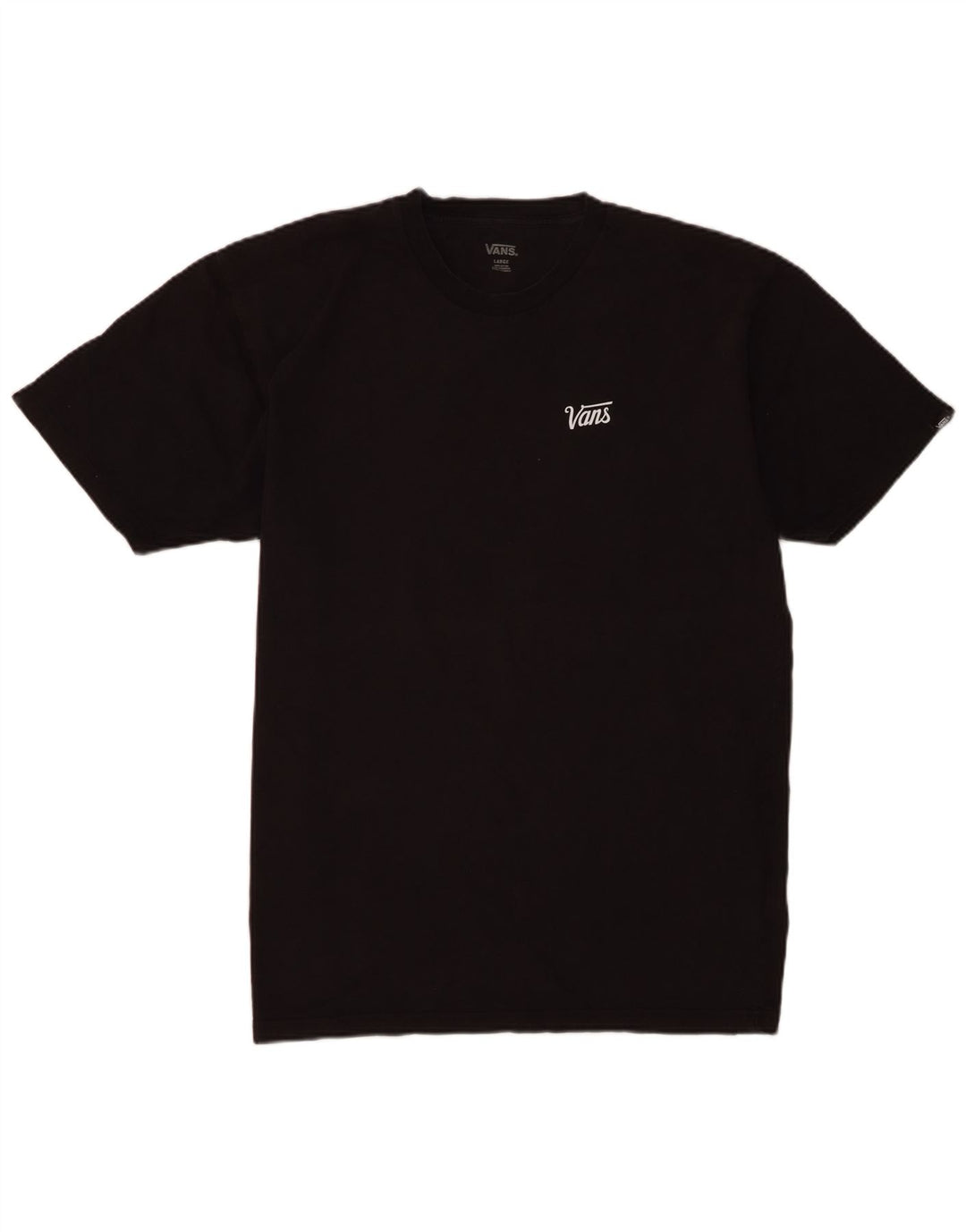 Vans Herren T-Shirt Top Large Schwarz Baumwolle