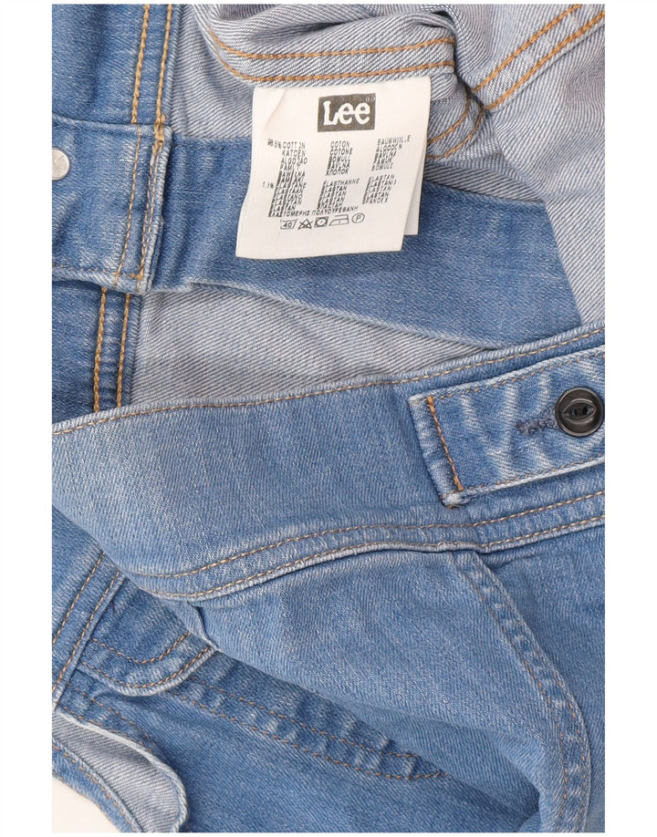 Lee Damen Jeansweste UK 12 mittelblaue Baumwolle