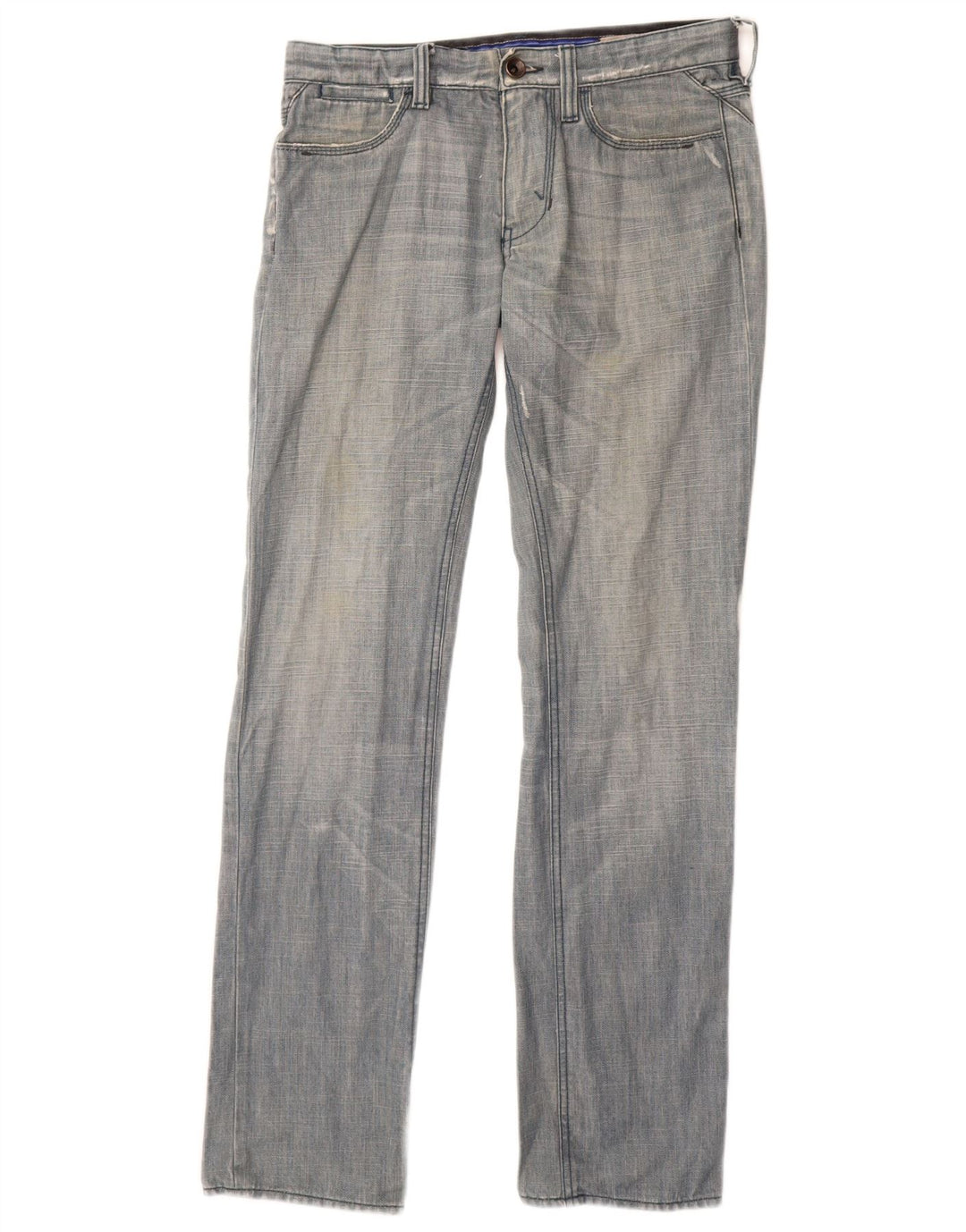 Gas Womens Slim Jeans W31 L32 Blue Cotton