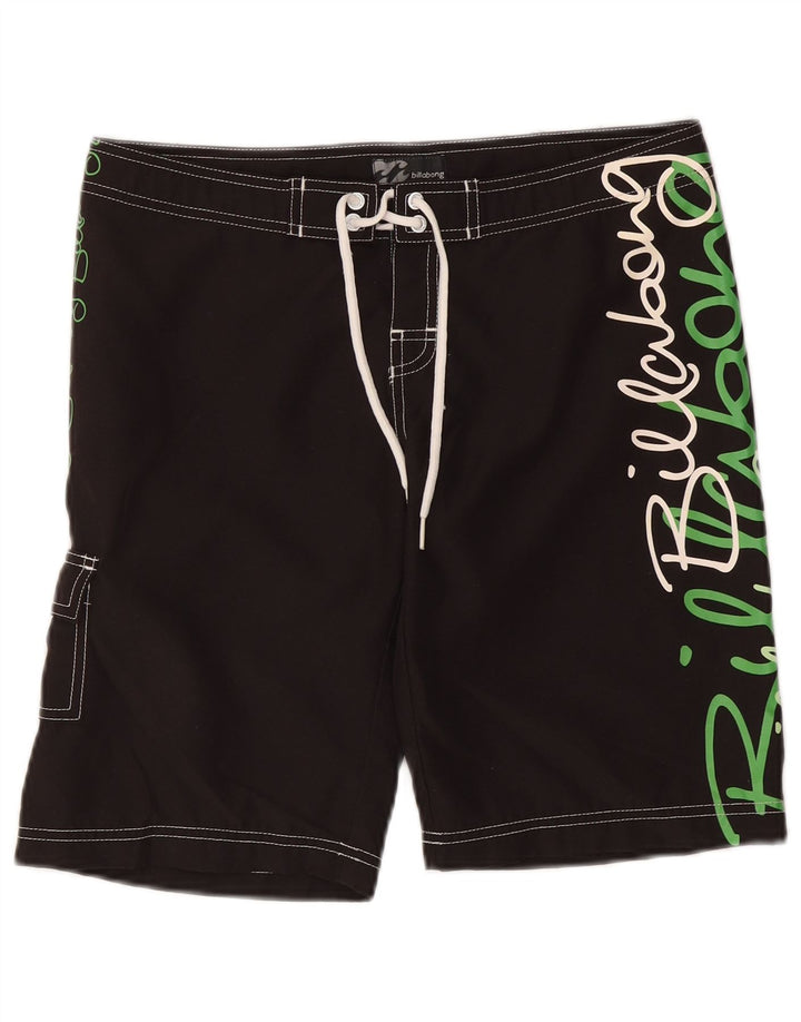 Billabong Herren-Badeshorts mit Grafik, Mittelschwarzes Polyester