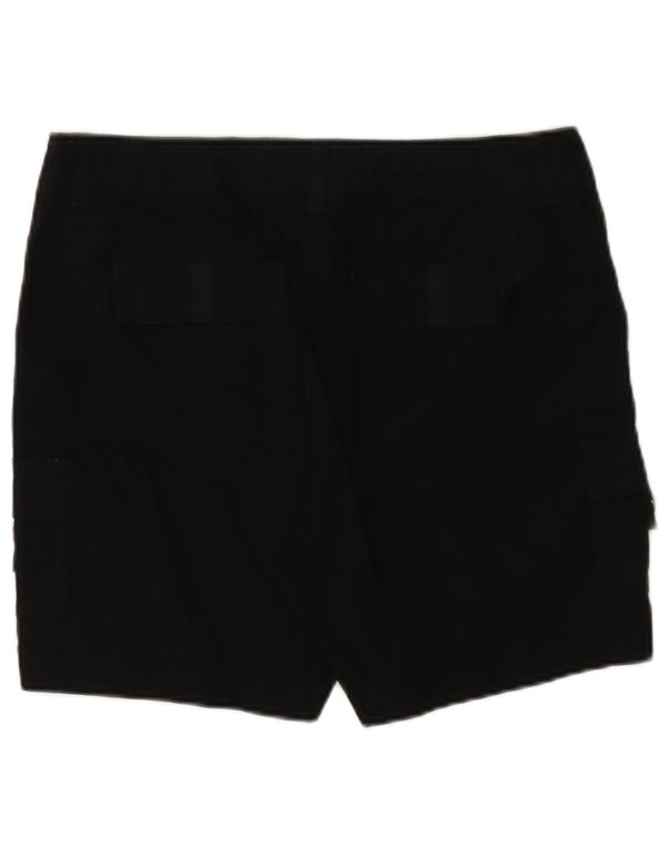 Lee Damen-Cargoshorts mit mittelhohem Bund und normaler Passform, US 12, L, W32, schwarze Baumwolle
