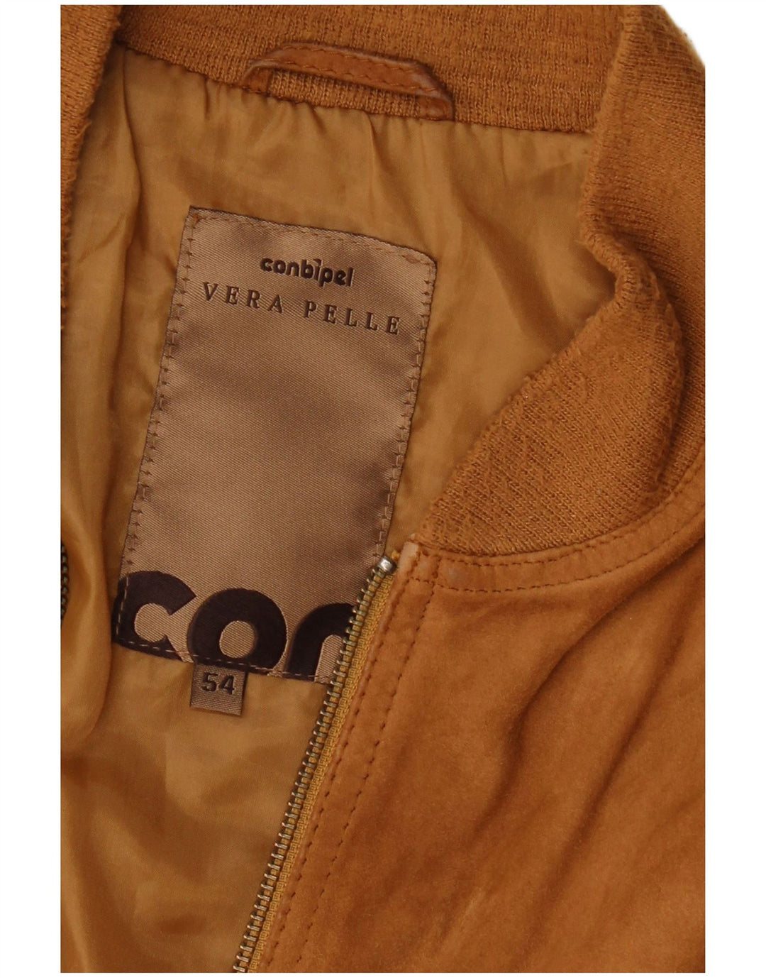 Conbipel Herren Wildleder Bomberjacke IT 54 XL Braunes Leder