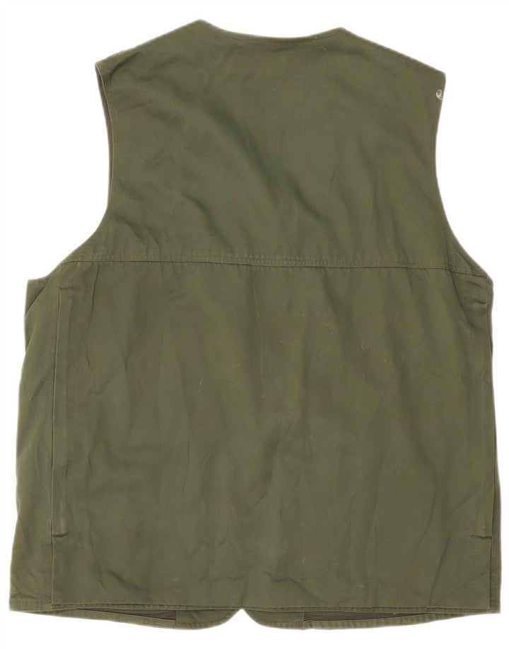 Univers Herren Utility Gilet IT 50 Large Khaki Baumwolle