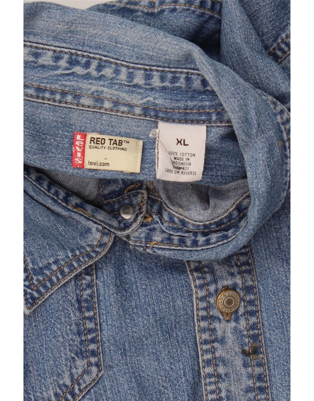 Levi's Herren-Jeanshemd XL aus blauer Baumwolle