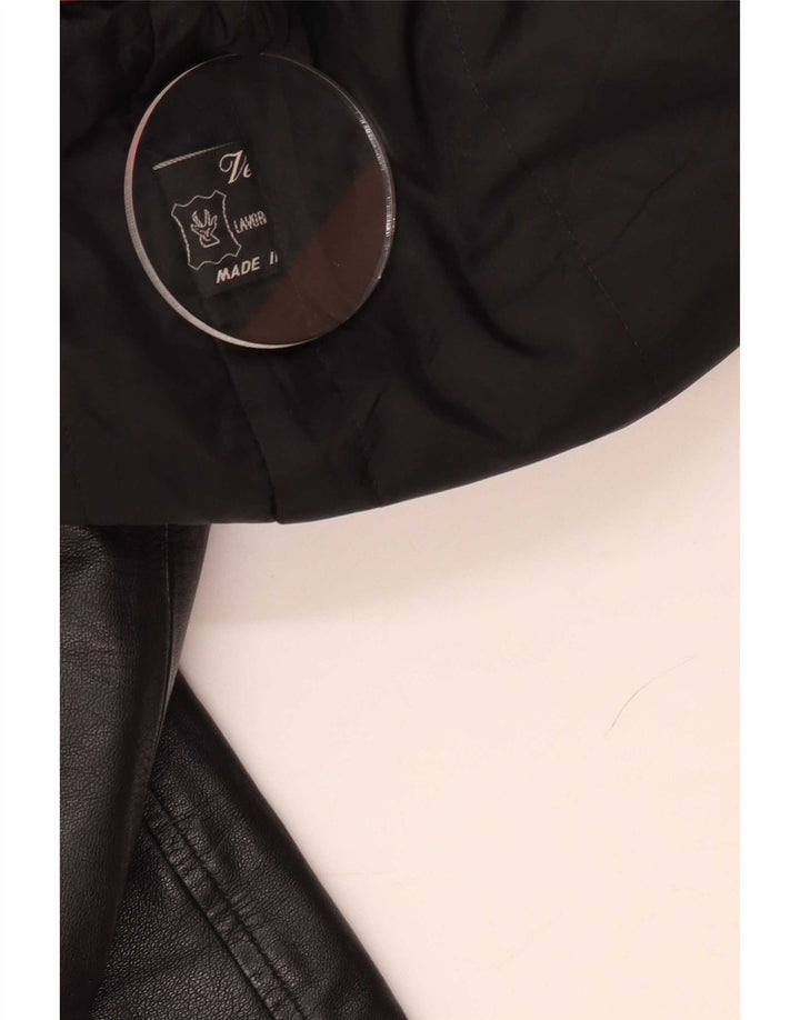 John and Son's Herren Lederjacke IT 50 Large Schwarz