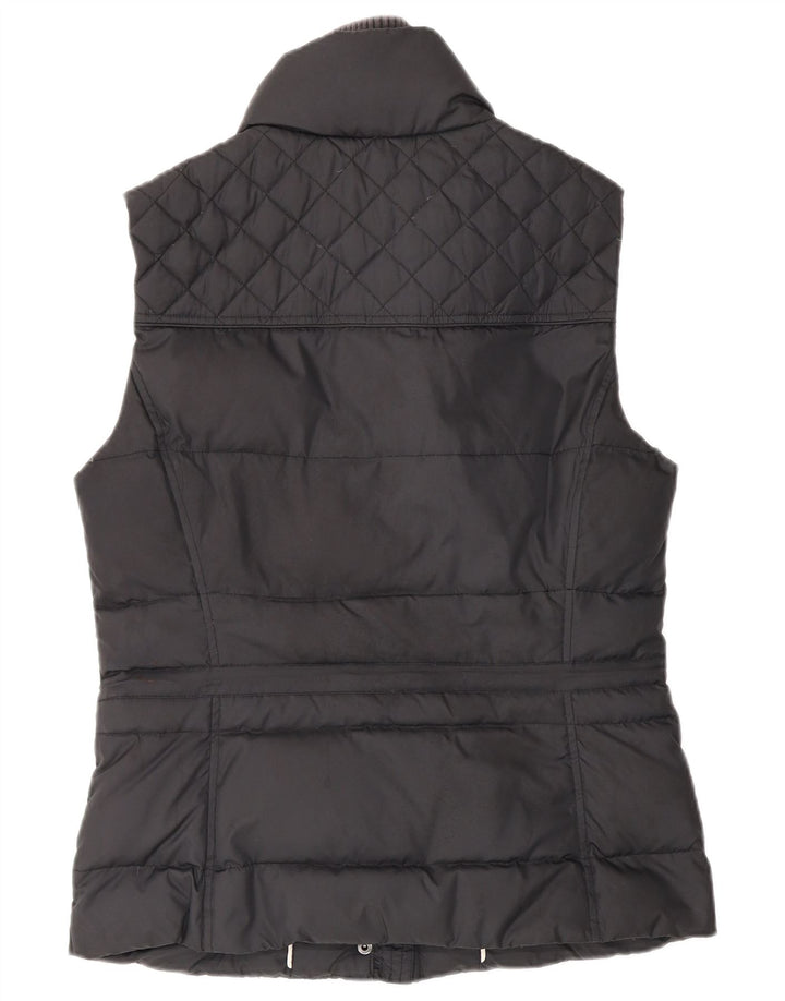 Esprit Damen Wattierte Weste UK 12 Medium Schwarz Polyester
