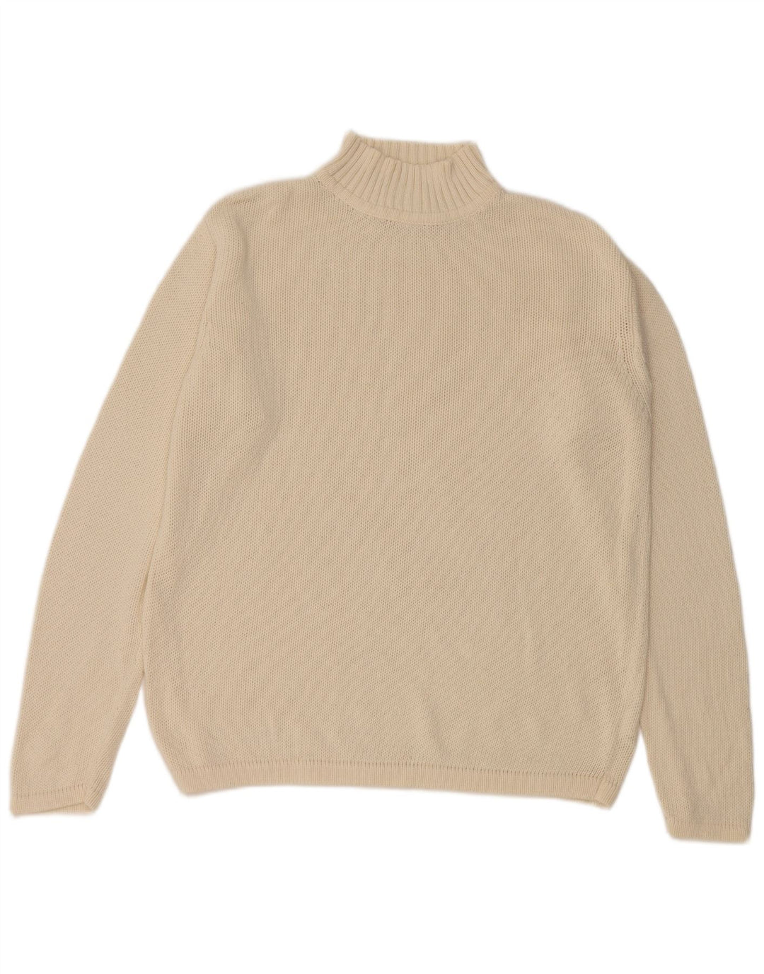 Eddie Bauer Herren Rollkragenpullover aus mittelweißer Baumwolle